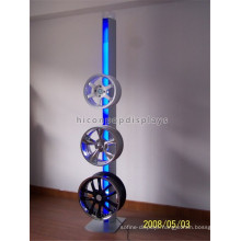 Metal Rack Tire Rack Tire Stand In Up, Metal Floor Illuminating 3 Tier Truck Tire Display Rack